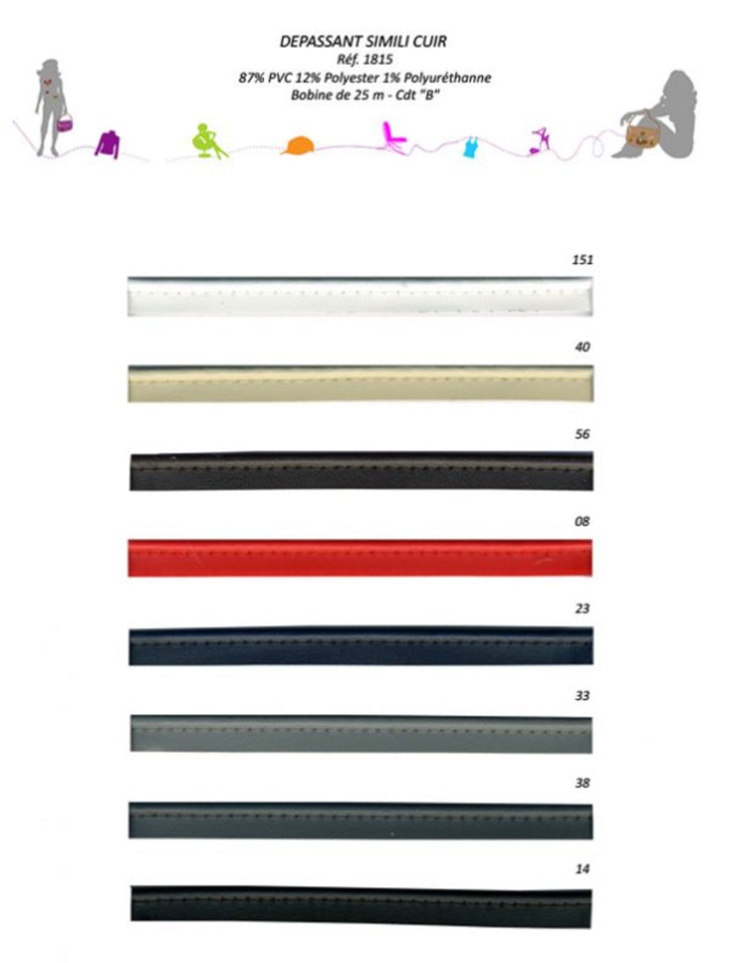 Faux Leather 7/16" Piping - 01815