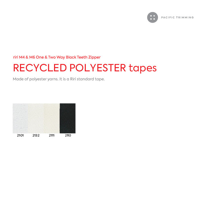 M4 One Way Black Teeth Metal Zipper