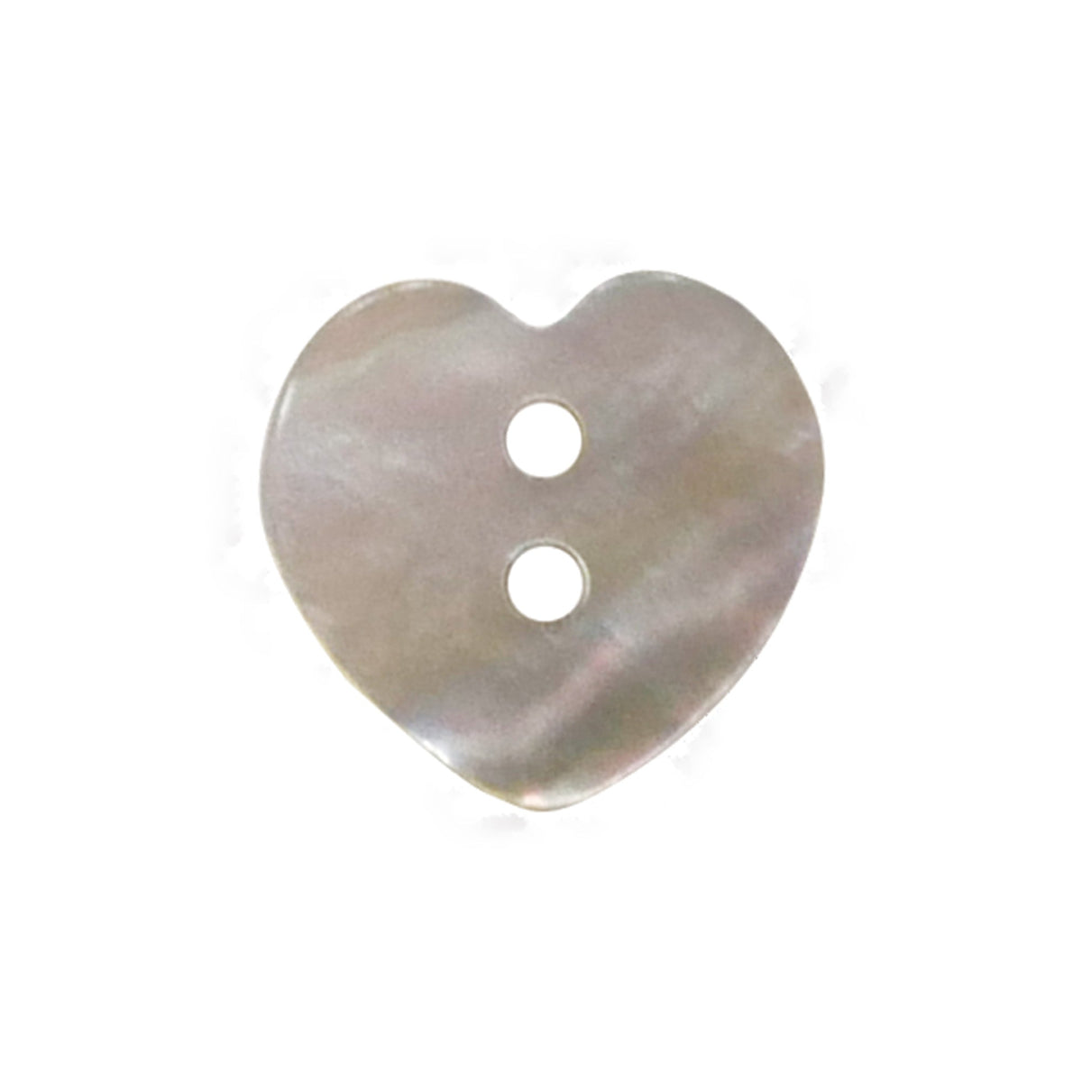 Heart Shape Vertical 2 Hole Genuine Mother of Pearl & Shell Button