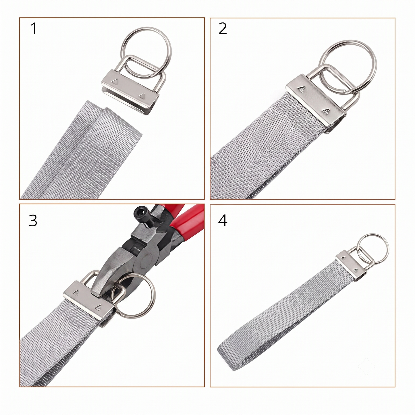 Key Fob Hardware 1 inch (4 Colors Available)