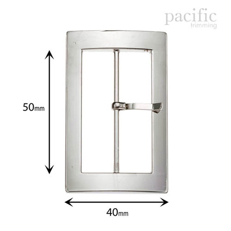 2 Inch Metal Buckle Silver