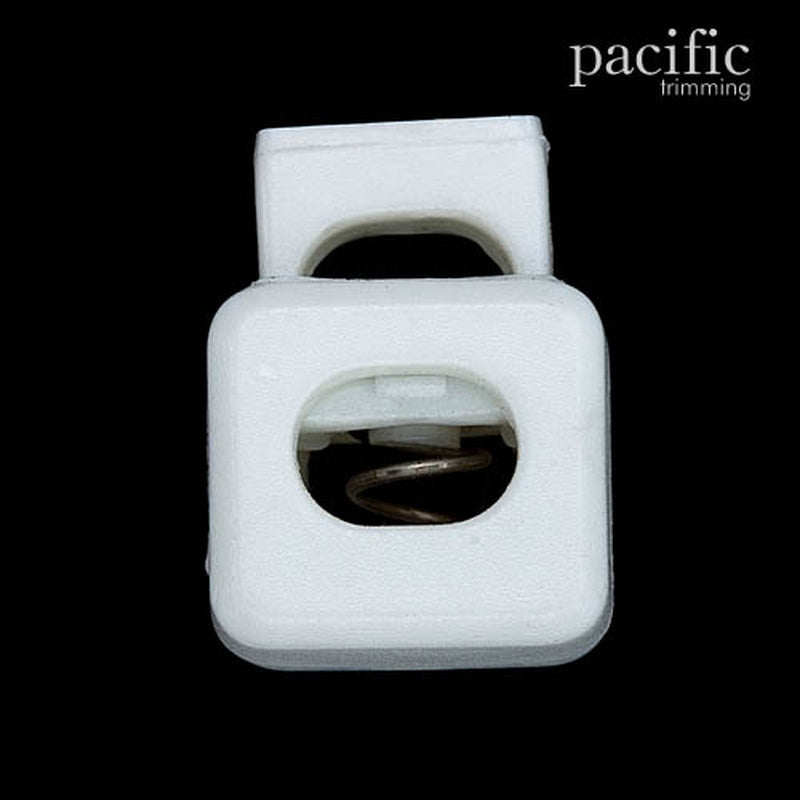 8mm Plastic White Cord Lock