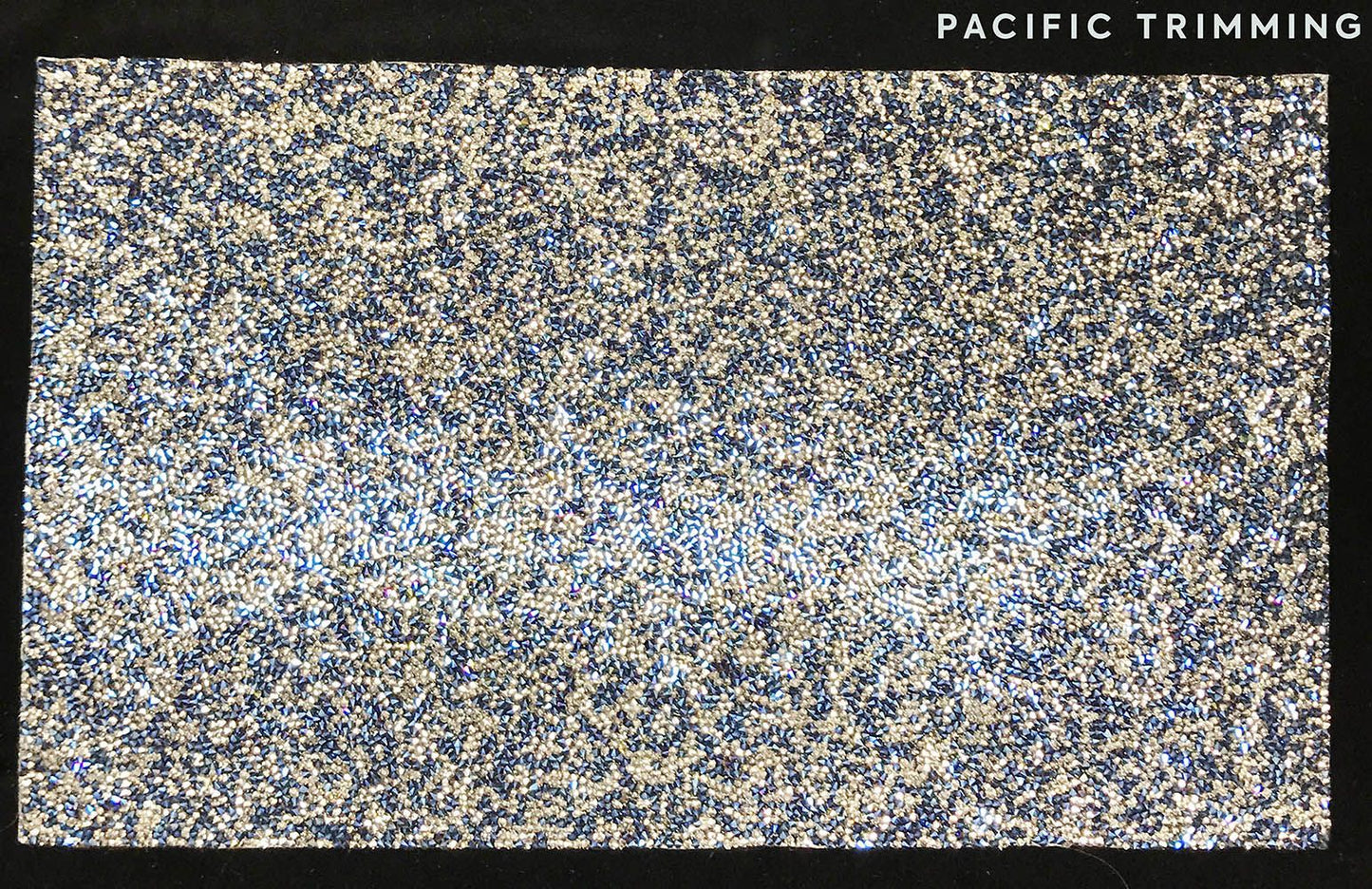 9.25 Inch Rhinestone Sheet Blue/Ivory/Gray