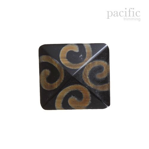 Genuine Horn Shank Decorative Toggle Button HZB4529