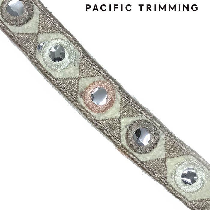 0.75 Inch Sequin Tape Gray/Silver