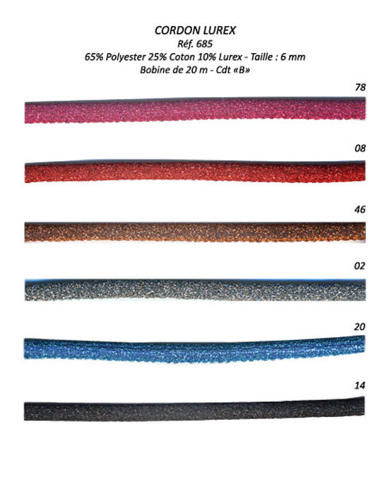 6mm Lurex Cord - 685