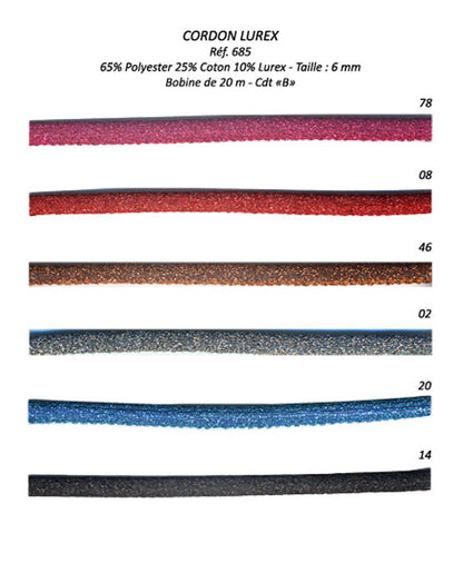 6mm Lurex Cord - 685