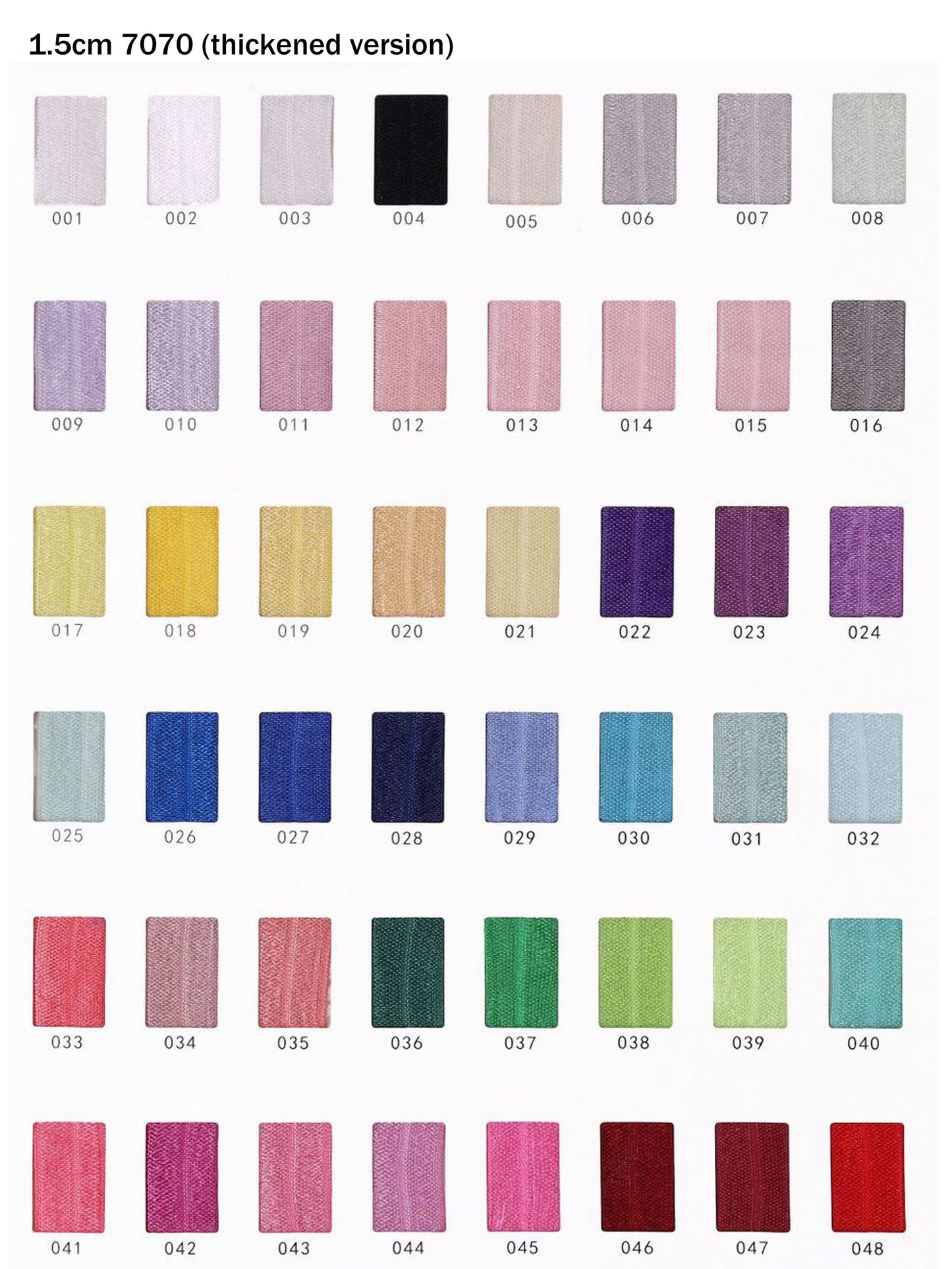 Satin Fold Over Elastic Multiple Colors and Sizes