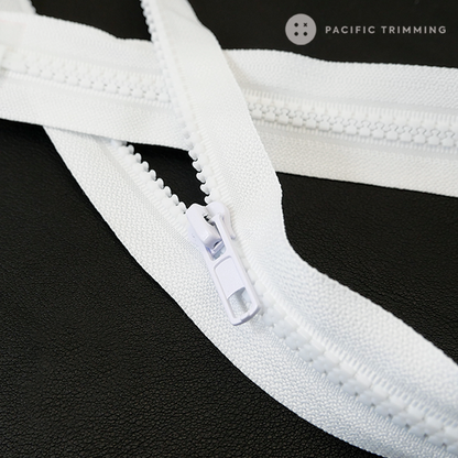 Molded Plastic One way & Two way Zipper (#3, #5, #8, #10)
