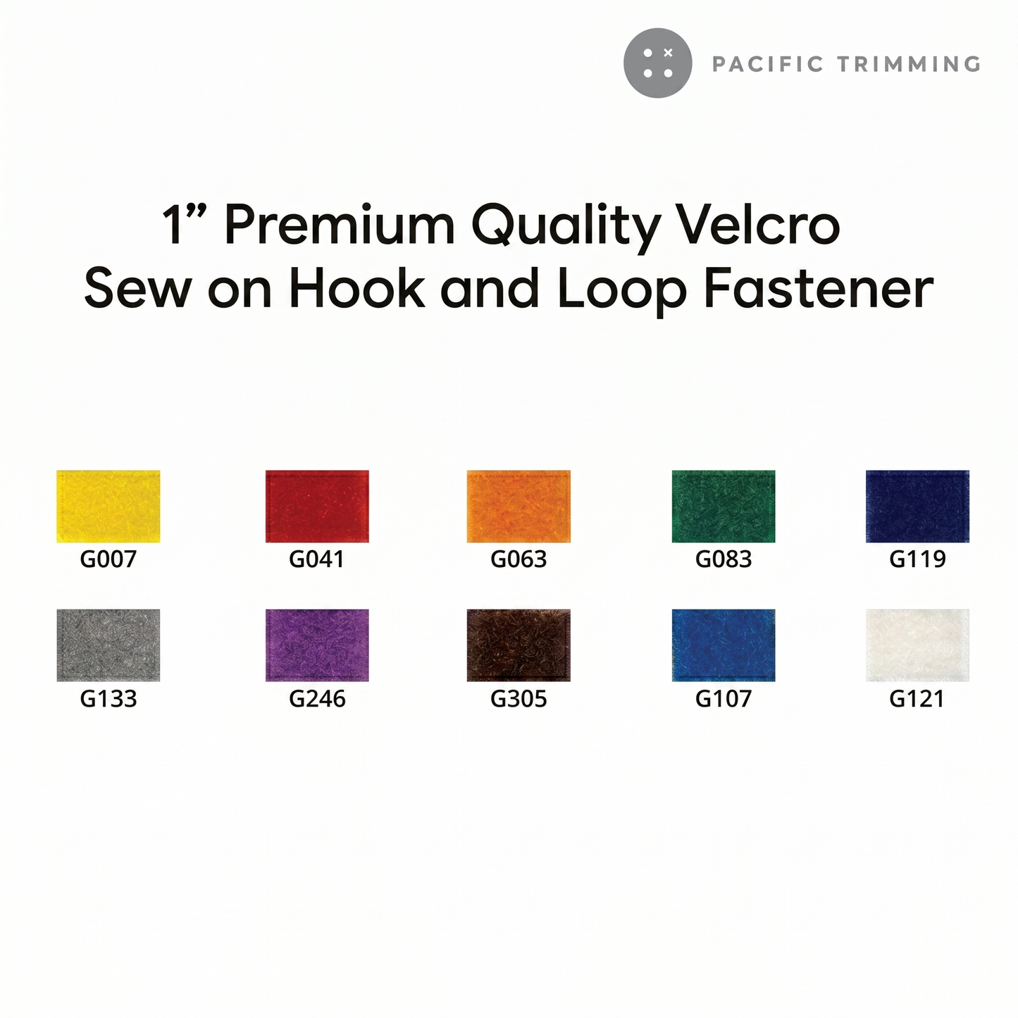 Premium Quality Velcro Sew on Hook and Loop Fastener Tape Multiple Colors