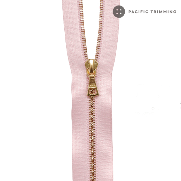 M6 One Way Satin Tape Nickel Teeth Zipper