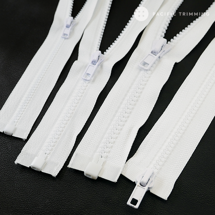 Molded Plastic One way & Two way Zipper (#3, #5, #8, #10)