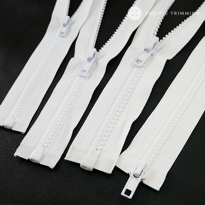 Molded Plastic One way & Two way Zipper (#3, #5, #8, #10)