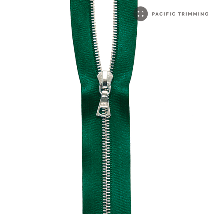 M4 One Way Satin Tape Nickel Teeth Zipper