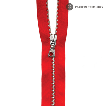 M6 One Way Satin Tape Nickel Teeth Zipper