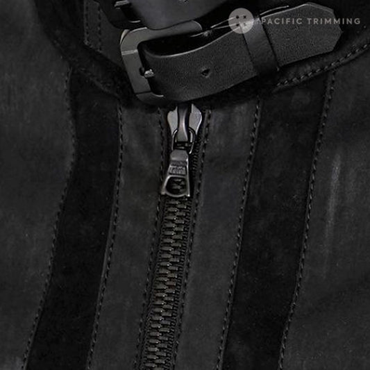 M6 Two Way Black Teeth Metal Zipper