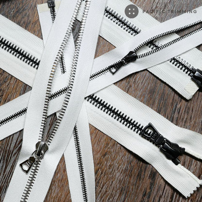 M8 One Way Cotton Tape Dyeable Zipper