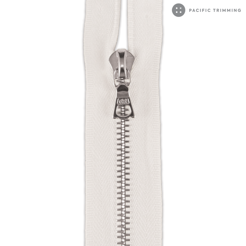 M8 One Way Cotton Tape Dyeable Zipper