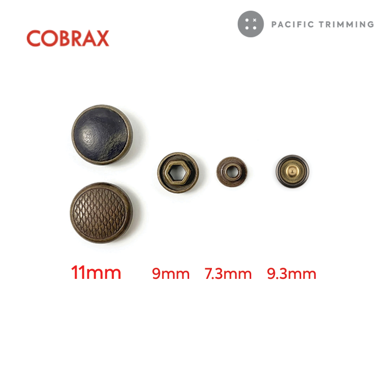 Cobrax "F" Series Snap Fastener Button