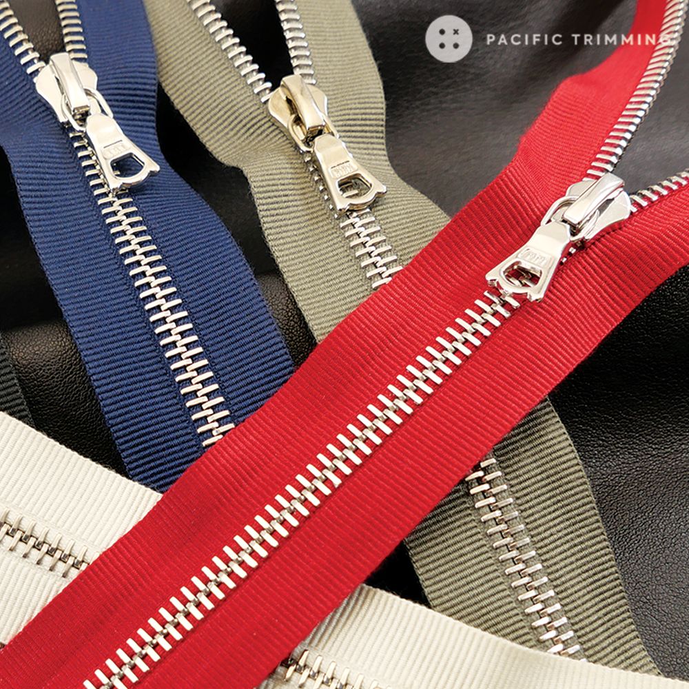 M6 One Way Nickel Teeth Grosgrain Special Tape Zipper