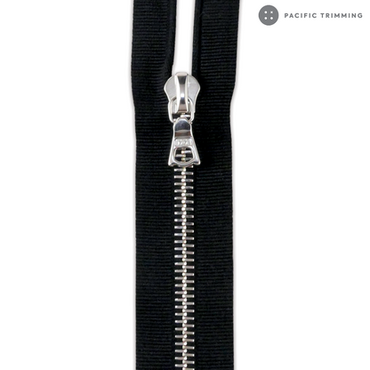 M6 One Way Nickel Teeth Grosgrain Special Tape Zipper