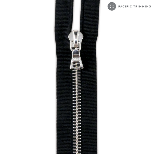M6 One Way Nickel Teeth Grosgrain Special Tape Zipper