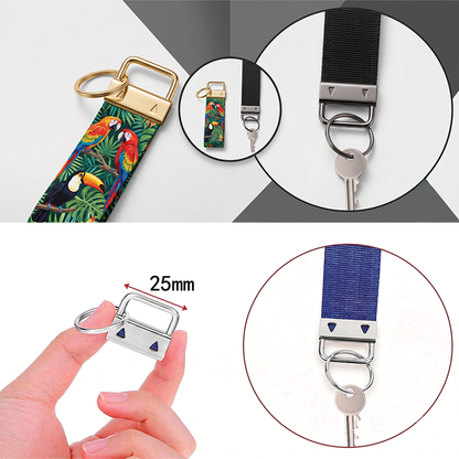 Key Fob Hardware 1 inch (4 Colors Available)