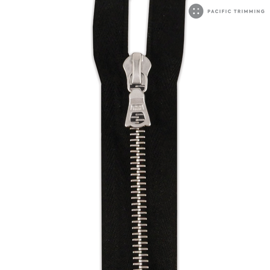 M6 One Way Titanium Teeth Metal Zipper (Matte Finish)