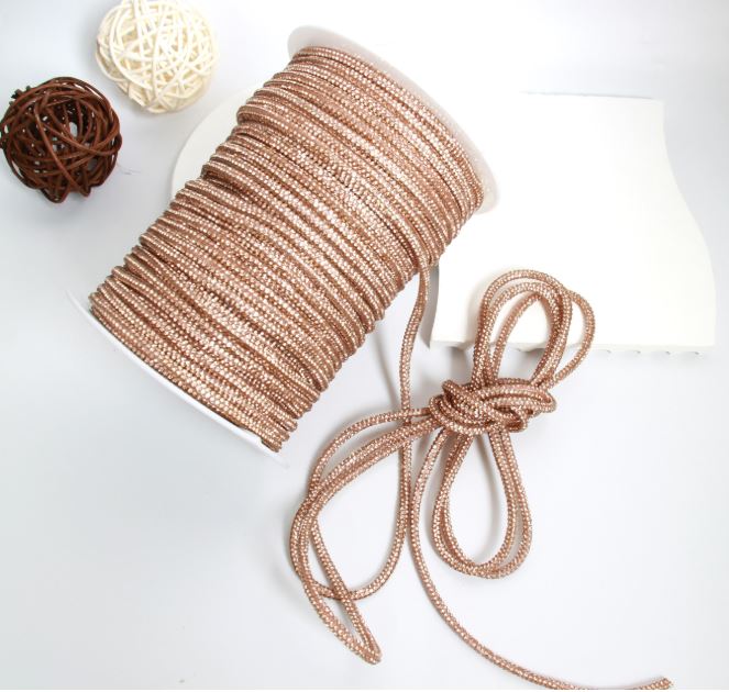 4mm Flexible Rhinestone Cotton Cord