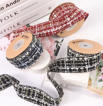 Two-Tone Gold Woven Ribbon