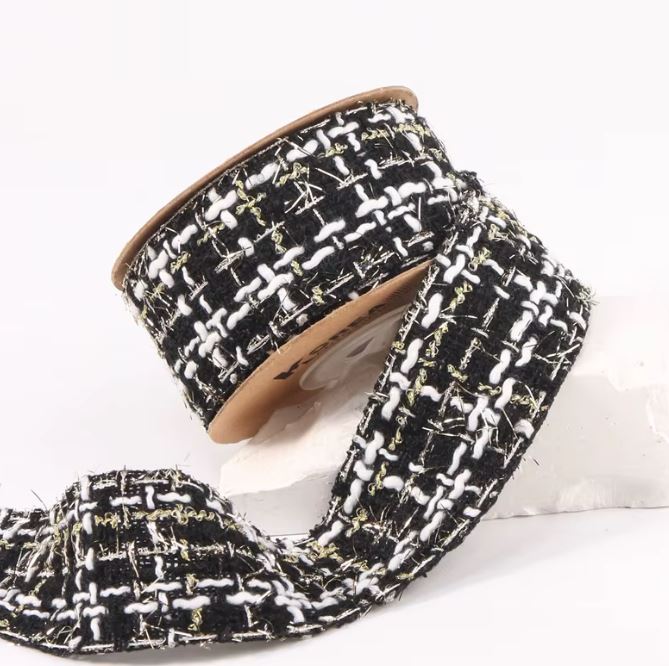 Two-Tone Gold Woven Ribbon