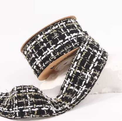 Two-Tone Gold Woven Ribbon