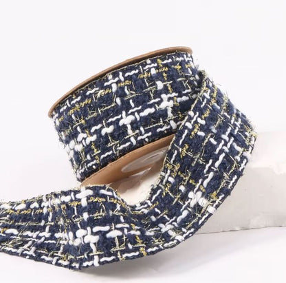 Two-Tone Gold Woven Ribbon