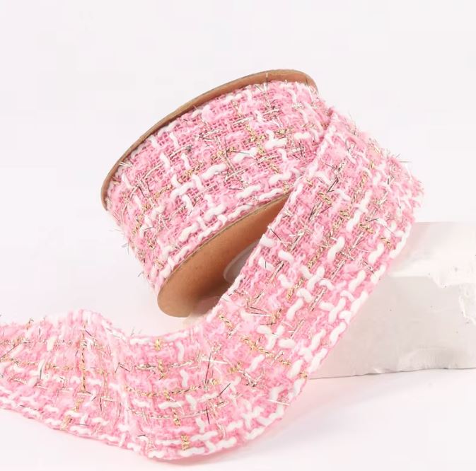 Two-Tone Gold Woven Ribbon