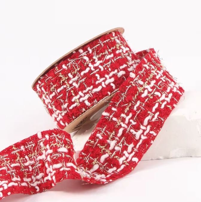 Two-Tone Gold Woven Ribbon