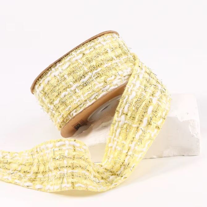 Two-Tone Gold Woven Ribbon