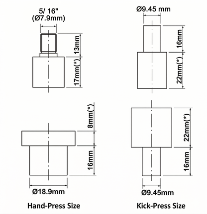 Cobrax Die-sets (for Hand-press Machine & Kick-press Machine)