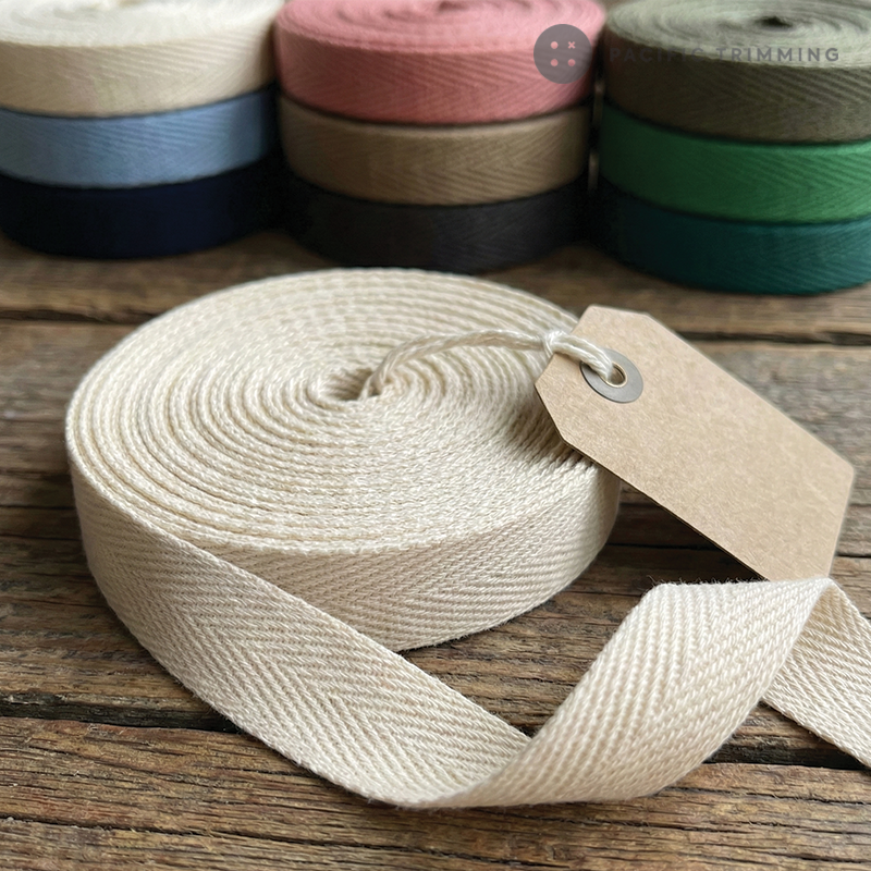 3/8 Inch Cotton Herringbone Twill Tape