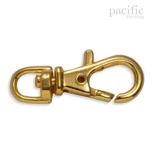 0.38 Inch Swiveling Snap Hook Gold 