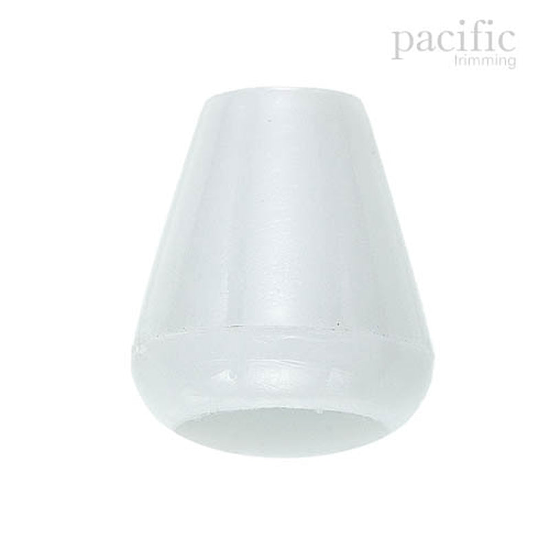 5mm Plastic Cord End White