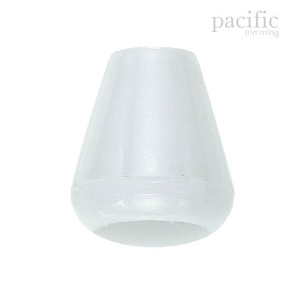 5mm Plastic Cord End White
