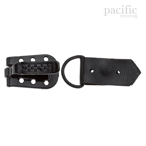 15mm Hook & Eye Black