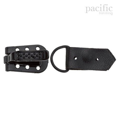 15mm Hook & Eye Black