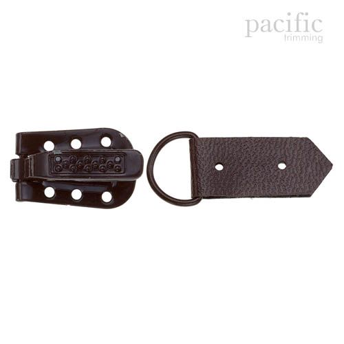 15mm Hook & Eye Brown