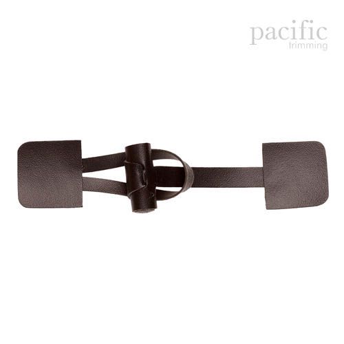 7 Inch Leather Toggle Closure Brown