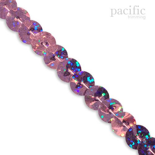 9mm Hologram Schlung Sequins Pink