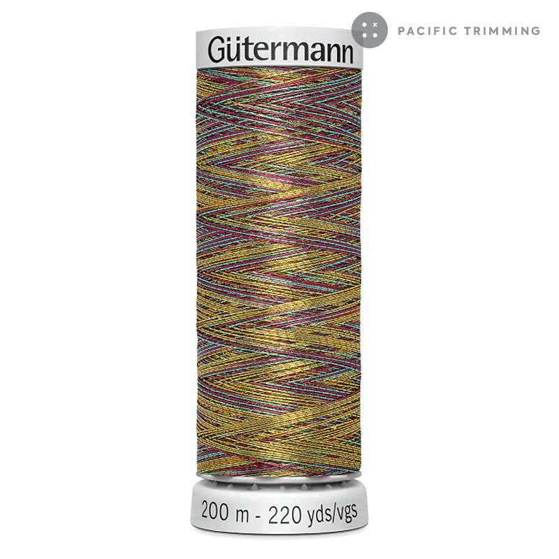 Gutermann Dekor Metallic Embroidery Thread 200M 29 Colors