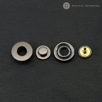 Cobrax Galaxy Snap Fastener Button Gunmetal