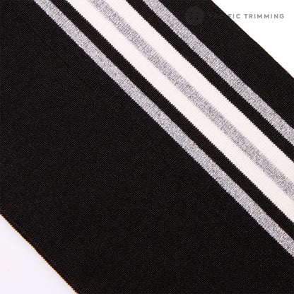 Metallic Striped Rib Knit Multiple Colors - Pacific Trimming