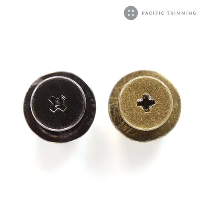 Bucket Shape Screw Back Bag and Purse Feet Multiple Colors